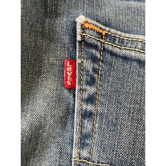 Levis 505 Mens Relaxed Straight Jeans Size 36W x 32L Blue Denim - Picture 3 of 10